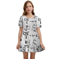 Science Formulas Kids  Short Sleeve Dolly Dress