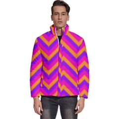 Chevron Men s Puffer Bubble Jacket Coat by Ket1n9