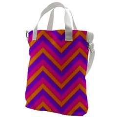 Chevron Canvas Messenger Bag by Ket1n9