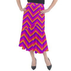 Chevron Midi Mermaid Skirt by Ket1n9