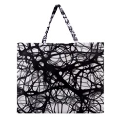 Neurons-brain-cells-brain-structure Zipper Large Tote Bag by Ket1n9