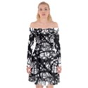 Neurons-brain-cells-brain-structure Off Shoulder Skater Dress View1