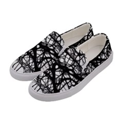 Neurons-brain-cells-brain-structure Women s Canvas Slip Ons by Ket1n9