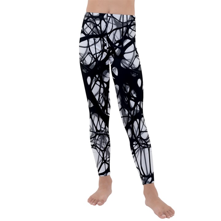 Neurons-brain-cells-brain-structure Kids  Lightweight Velour Leggings