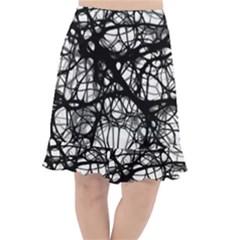 Neurons-brain-cells-brain-structure Fishtail Chiffon Skirt by Ket1n9