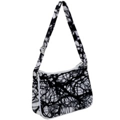 Neurons-brain-cells-brain-structure Zip Up Shoulder Bag by Ket1n9