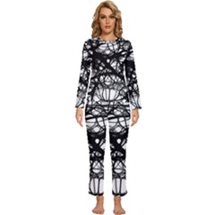 Neurons-brain-cells-brain-structure Womens  Long Sleeve Lightweight Pajamas Set by Ket1n9