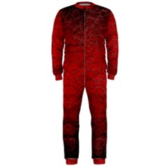 Red-grunge-texture-black-gradient Onepiece Jumpsuit (men) by Ket1n9