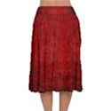 Red-grunge-texture-black-gradient Velvet Flared Midi Skirt View2