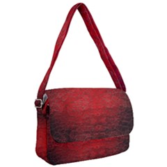 Red-grunge-texture-black-gradient Courier Bag by Ket1n9