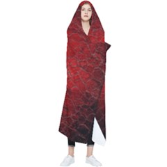 Red-grunge-texture-black-gradient Wearable Blanket by Ket1n9