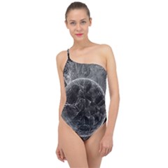 Space-universe-earth-rocket Classic One Shoulder Swimsuit by Ket1n9