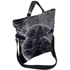 Space-universe-earth-rocket Fold Over Handle Tote Bag by Ket1n9