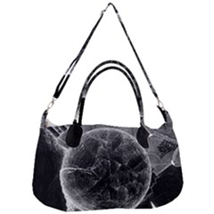 Space-universe-earth-rocket Removable Strap Handbag by Ket1n9