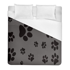 Dog-foodprint Paw Prints Seamless Background And Pattern Duvet Cover (full/ Double Size) by Ket1n9