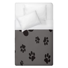 Dog-foodprint Paw Prints Seamless Background And Pattern Duvet Cover (single Size) by Ket1n9