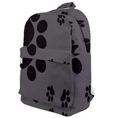 Dog-foodprint Paw Prints Seamless Background And Pattern Classic Backpack by Ket1n9