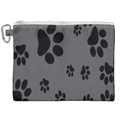 Dog-foodprint Paw Prints Seamless Background And Pattern Canvas Cosmetic Bag (xxl) by Ket1n9