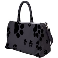 Dog-foodprint Paw Prints Seamless Background And Pattern Duffel Travel Bag by Ket1n9