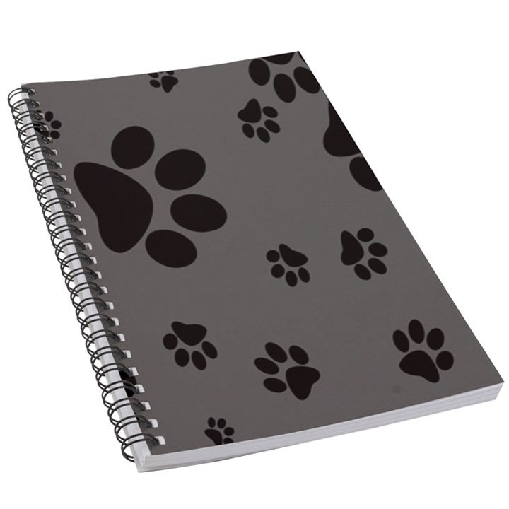 Dog-foodprint Paw Prints Seamless Background And Pattern 5.5  x 8.5  Notebook