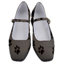 Dog-foodprint Paw Prints Seamless Background And Pattern Women s Mary Jane Shoes View1