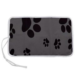 Dog-foodprint Paw Prints Seamless Background And Pattern Pen Storage Case (m) by Ket1n9