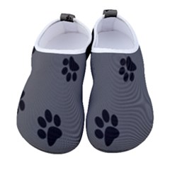 Dog-foodprint Paw Prints Seamless Background And Pattern Kids  Sock-style Water Shoes by Ket1n9