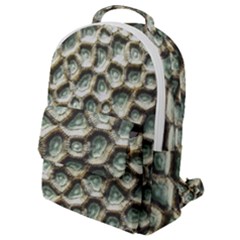 Ocean Pattern Flap Pocket Backpack (small)