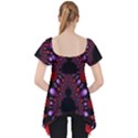 Fractal Red Violet Symmetric Spheres On Black Lace Front Dolly Top View2