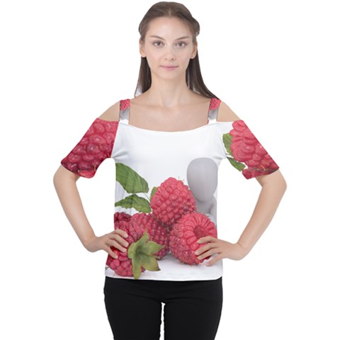 Fruit-healthy-vitamin-vegan Cutout Shoulder T-shirt by Ket1n9