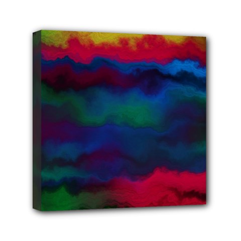 Watercolour-color-background Mini Canvas 6  X 6  (stretched) by Ket1n9