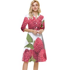 Fruit-healthy-vitamin-vegan Classy Knee Length Dress by Ket1n9