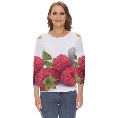 Fruit-healthy-vitamin-vegan Cut Out Wide Sleeve Top by Ket1n9