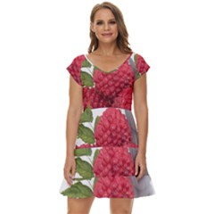 Fruit-healthy-vitamin-vegan Short Sleeve Tiered Mini Dress by Ket1n9