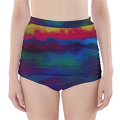 Watercolour-color-background High-waisted Bikini Bottoms by Ket1n9