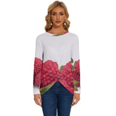 Fruit-healthy-vitamin-vegan Long Sleeve Crew Neck Pullover Top by Ket1n9