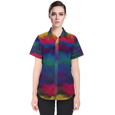 Watercolour-color-background Women s Short Sleeve Shirt by Ket1n9