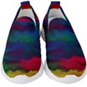 Watercolour-color-background Kids  Slip On Sneakers View1