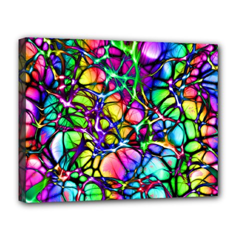 Network-nerves-nervous-system-line Canvas 14  X 11  (stretched) by Ket1n9