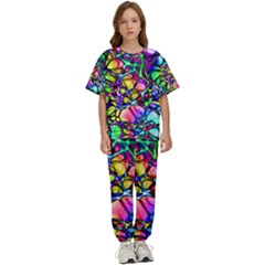 Network-nerves-nervous-system-line Kids  T-shirt And Pants Sports Set by Ket1n9