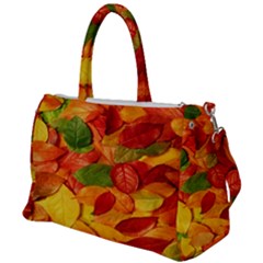 Leaves Texture Duffel Travel Bag by Ket1n9