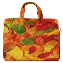 Leaves Texture Macbook Pro 13  Double Pocket Laptop Bag by Ket1n9