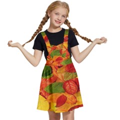 Leaves Texture Kids  Apron Dress by Ket1n9