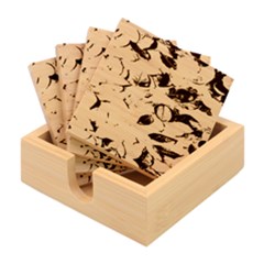 Leaves Texture Bamboo Coaster Set by Ket1n9