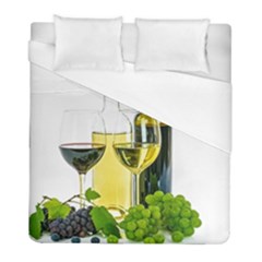 White-wine-red-wine-the-bottle Duvet Cover (full/ Double Size) by Ket1n9