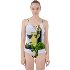 White-wine-red-wine-the-bottle Cut Out Top Tankini Set by Ket1n9