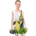 White-wine-red-wine-the-bottle Kids  Cross Back Dress View1