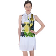 White-wine-red-wine-the-bottle Women s Sleeveless Polo T-shirt by Ket1n9