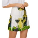 White-wine-red-wine-the-bottle Mini Front Wrap Skirt View3