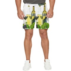 White-wine-red-wine-the-bottle Men s Runner Shorts by Ket1n9